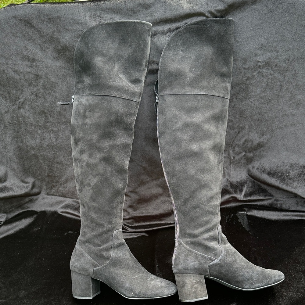 Cole Haan Charcoal Over-the-Knee Boots